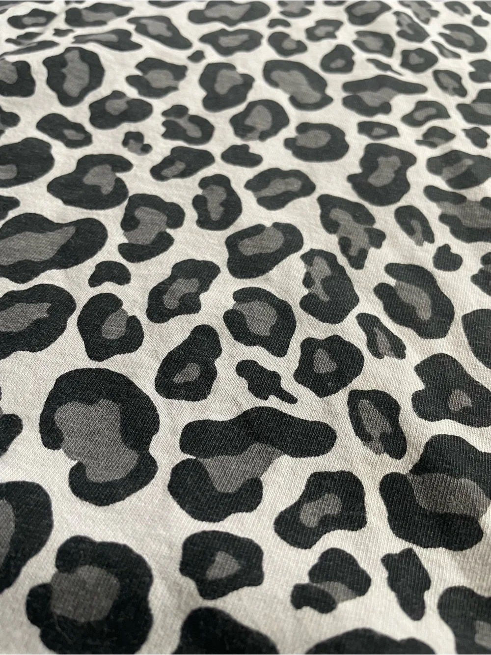Gymboree Gray and Black Leopard Print Dress with Pink Trim